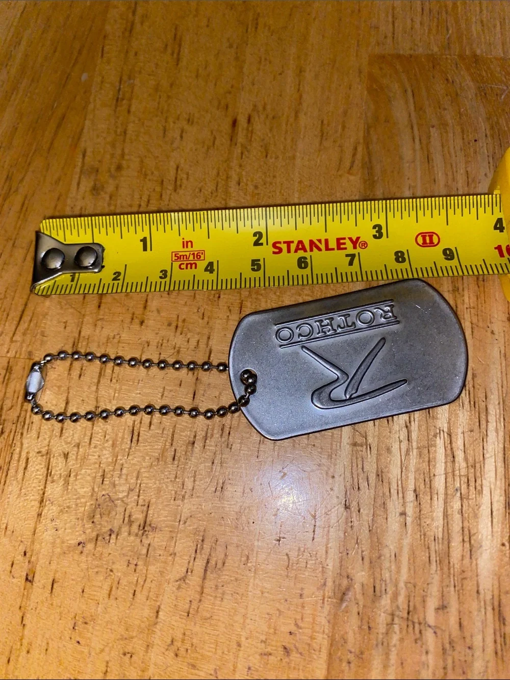 ROTHCO  Logo Token Military Dog Tag Survival Signal Mirror Advertising keychain